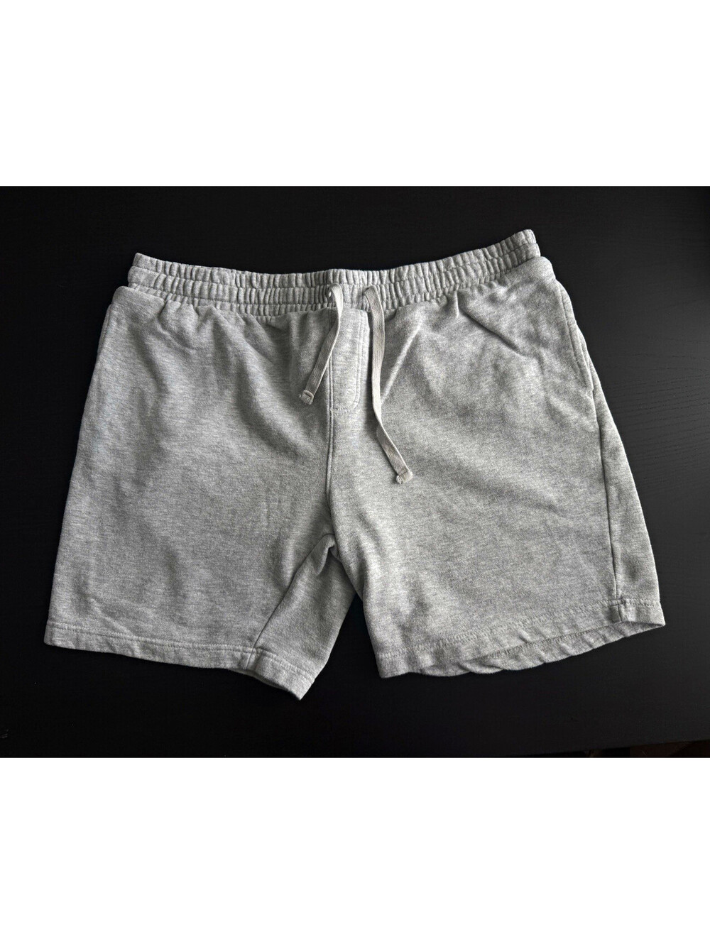 No Boundaries Men’s Sweat Shorts Large Gray Fleece Drawstring Elastic Waist